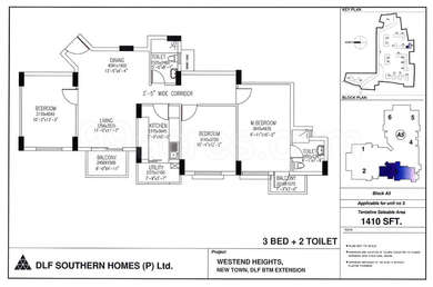 Bhk Apartment Flat For Sale In Dlf Westend Heights Akshaya Nagar