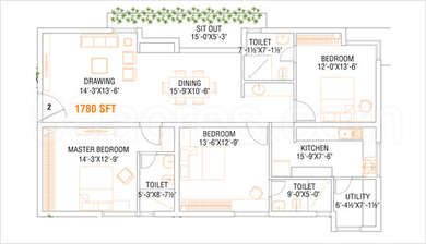 2 BHK Bedroom Apartment Flat For Rent In Manbhum Rhapsody