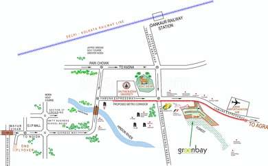 Greenbay Golf Village Map Sector D Yamuna Expressway Greater Noida