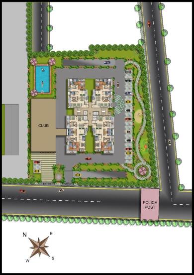 Bhk Apartment Flat For Sale In Ramprastha Pearl Club Residency