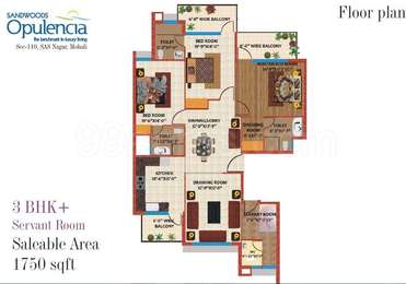 Bhk Apartment Flat For Sale In Sandwoods Opulencia Sas Nagar Mohali