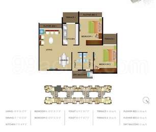 3 BHK Apartment Flat For Sale In Shagun White Woods Sector 23 Ulwe