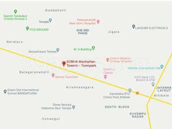 Sobha Developers Sobha Metropolis Map Kuttanellur Thrissur Location Map