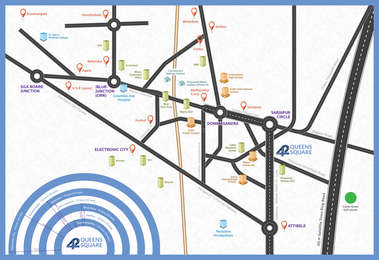 42 Estates 42 Queens Square Map - Sarjapur Road, Bangalore East ...