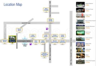 Imperal Realtors Imperal Alassio Ressidency Map - Ravet, Pune Location Map