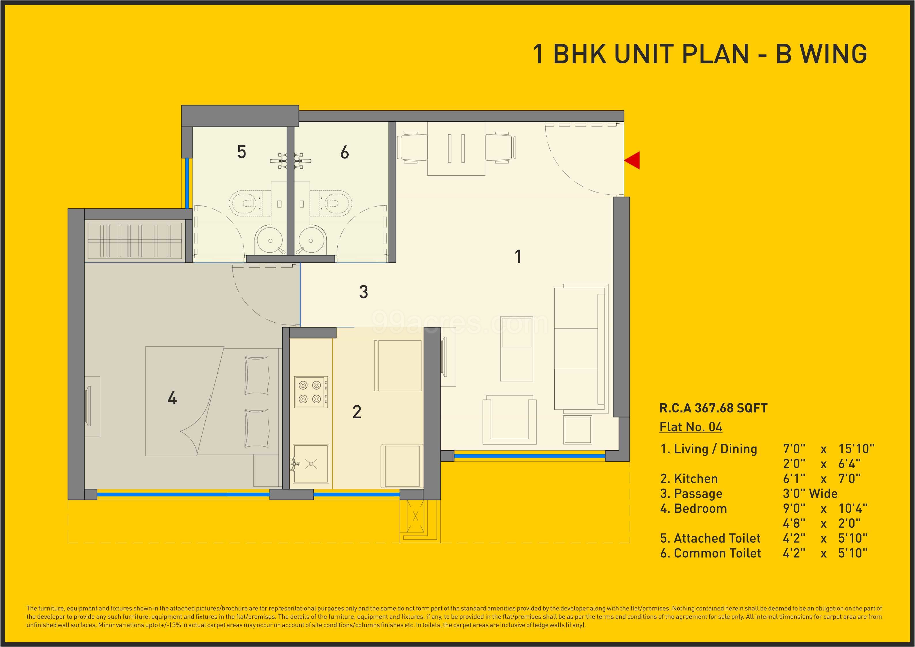 Riddhi Siddhi And A O Realty Ao Excellente Floor Plan Carpet Area 367 68 Sq Ft Apartment