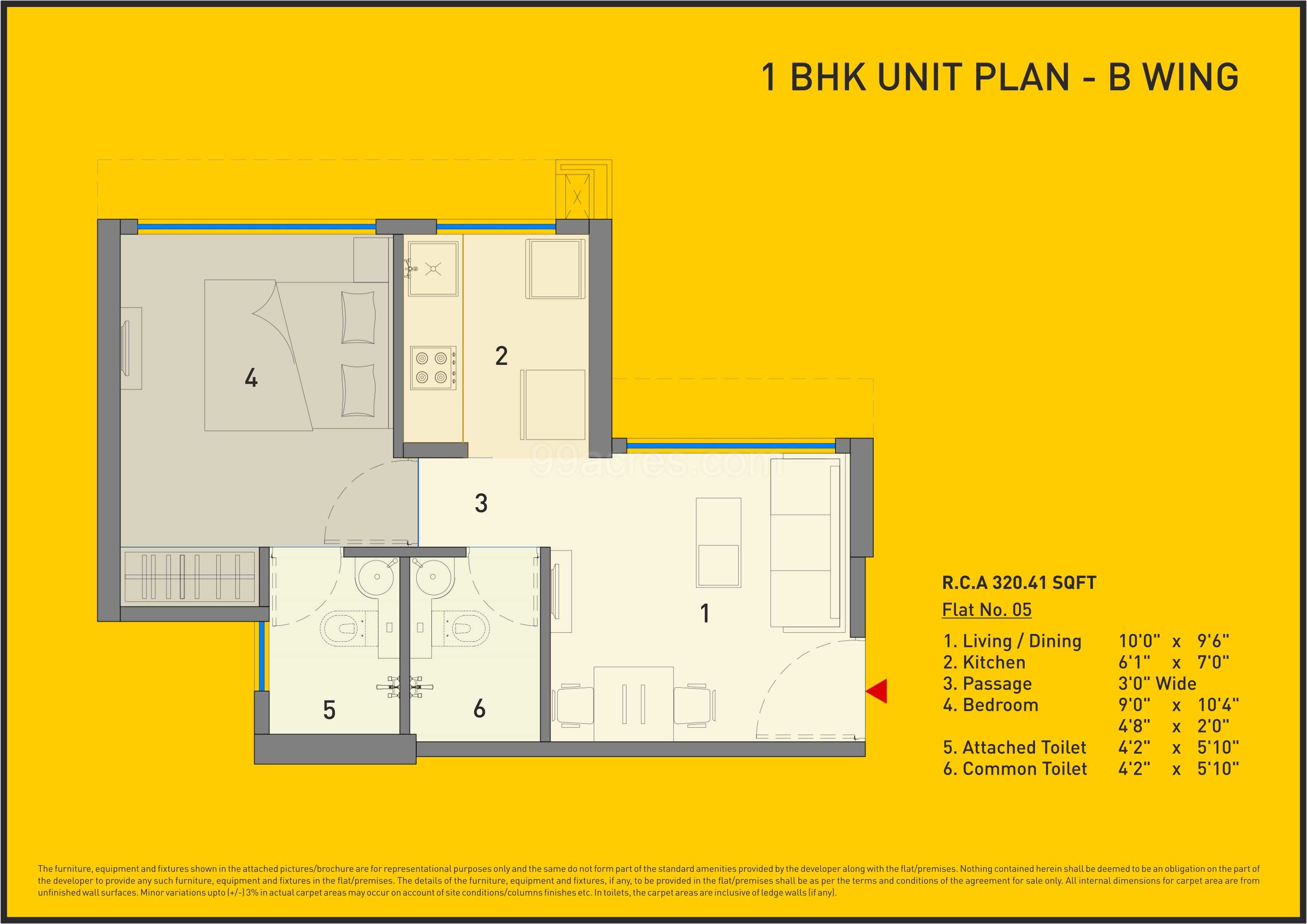 Riddhi Siddhi And A O Realty Ao Excellente Floor Plan Carpet Area 320 41 Sq Ft Apartment