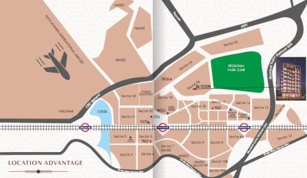 Erdamor Realty 26 Icon Map - Ulwe, Navi Mumbai Location Map