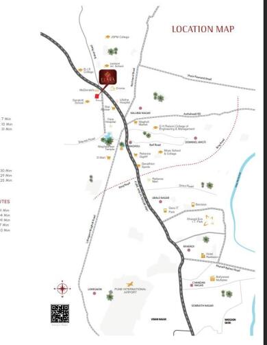 Aayush Developers Pune Aayush Elara Map - Wagholi, Pune Location Map
