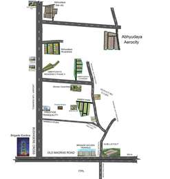 Abhyudaya Developers Abbhyudaya Aero City Map - Budigere, Bangalore ...