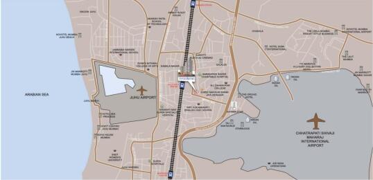 Abhar Properties Abhar Vrundavan Map - Vile Parle East, Mumbai Location Map