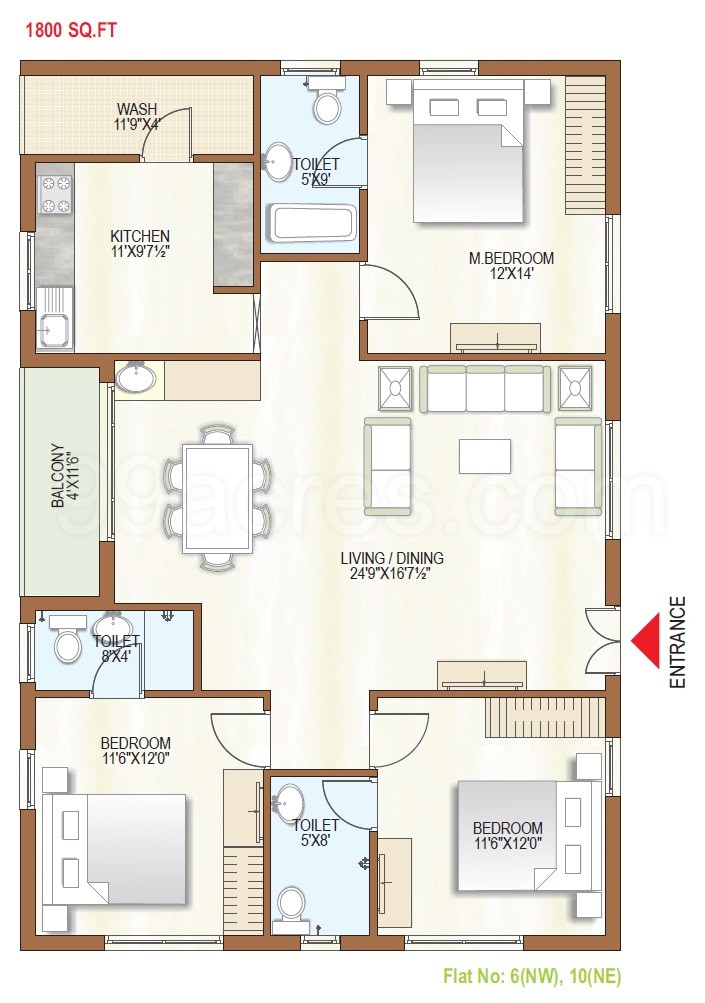 Ace Constructions Hyderabad Atlantis Floor Plan Chaitanya Enclave Ace Constructions Hyderabad, 1800 Sq Feet House Plans India