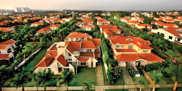 Adarsh Palm Meadows Annexe and Extension Aerial View