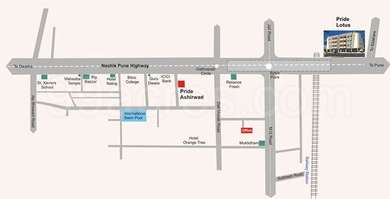 Aditya Developers Nasik Aditya Pride Lotus Map - Nasik Road Location Map