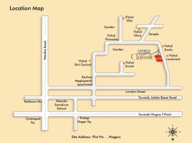 Agastya Builders Nagpur Agastya Vishal Classic Map - Pannase Layout ...