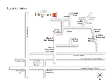 Agastya Builders Nagpur Agastya Vishal Elegance Map - Sonegaon, Nagpur ...