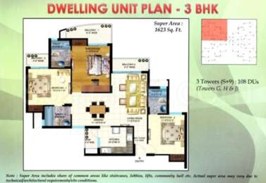 3 BHK / Bedroom Apartment / Flat for rent in AFNHB Jal Vayu Towers ...