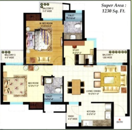 3 BHK / Bedroom Apartment / Flat for rent in AFNHB Jal Vayu Towers ...