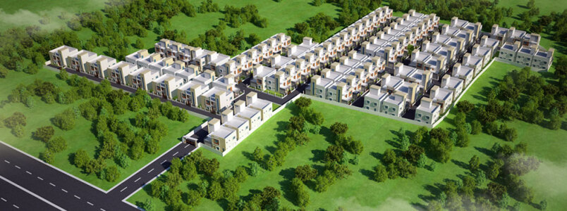 Ajiban Subhadra Villa Aerial View