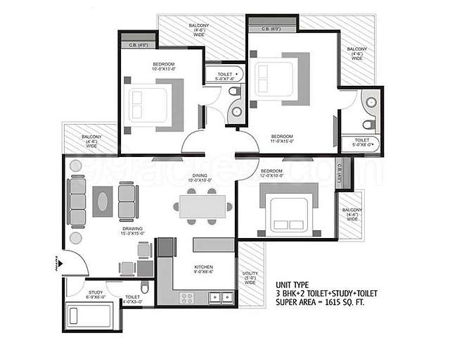 88 Creatice Ajnara homes 121 floor plan for Simple Design