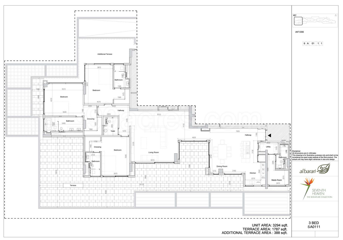 Al Barari Firm Management Llc Al Barari Seventh Heaven Floor Plan
