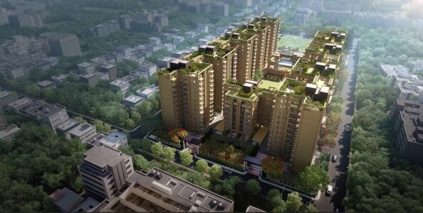 Ambuja Urvisha The Condoville Aerial View