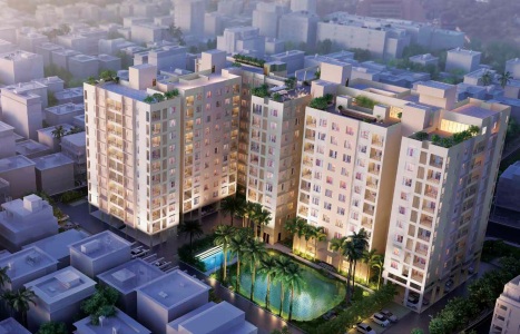 Udvita The Condoville Aerial View