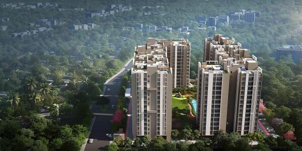 Ambuja Utsodhaara Residencia 1 Aerial View