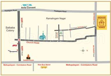 Andavar Home Creators Andavar Homes Map - Saibaba Colony, Coimbatore ...