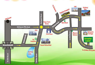 Annciya Estates Annciya Janapriya Layout Map Chikka Tirupathi Bangalore East Location Map