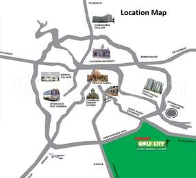 Ansal API Misty Homes Map - Golf City, Lucknow Location Map