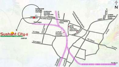 Kalwar Road Jaipur Map Ansal Api Ansal Sushant City 2 Map - Kalwar Road, Jaipur Location Map