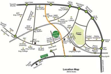 Anupama Multiprojects Anupama Ashok Vatika Map - Botanda, Bhubaneswar 