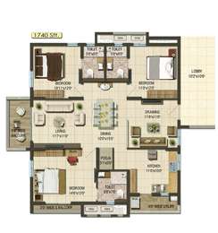 3 BHK Apartment / Flat for sale in Aparna Cyber Life Nallagandla ...