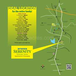 Aparna Constructions Aparna Serenity Map - Kompally, Secunderabad
