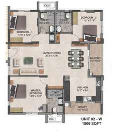 5 BHK Apartment / Flat for sale in Aparna Amaravati One Tadepalli ...