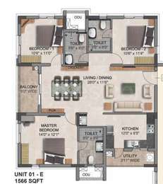 5 BHK Apartment / Flat for sale in Aparna Amaravati One Tadepalli ...