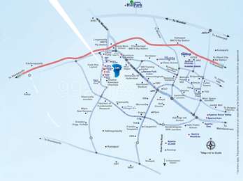 Aparna Constructions Aparna Sarovar Zenith Map - Nallagandla, Hyderabad