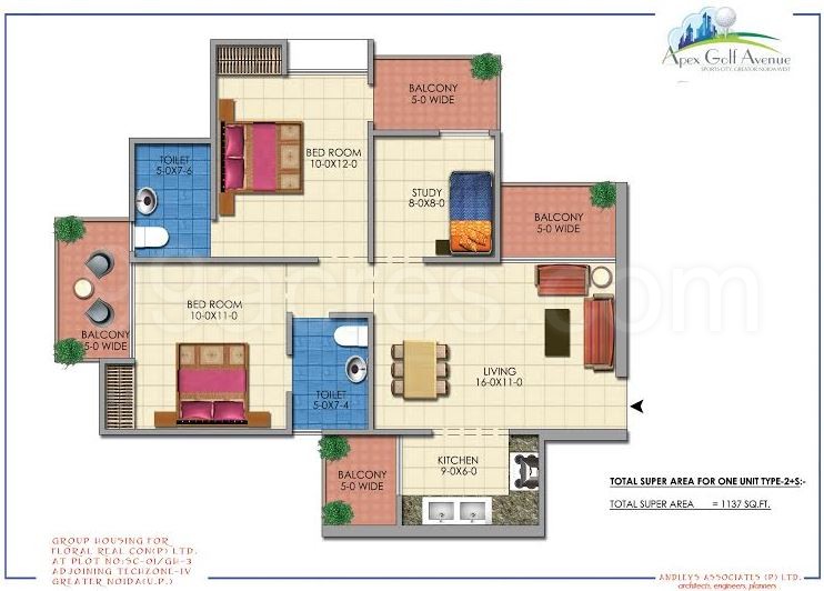 Apex Floral Realcon Apex Golf Avenue Floor Plan Greater Noida West