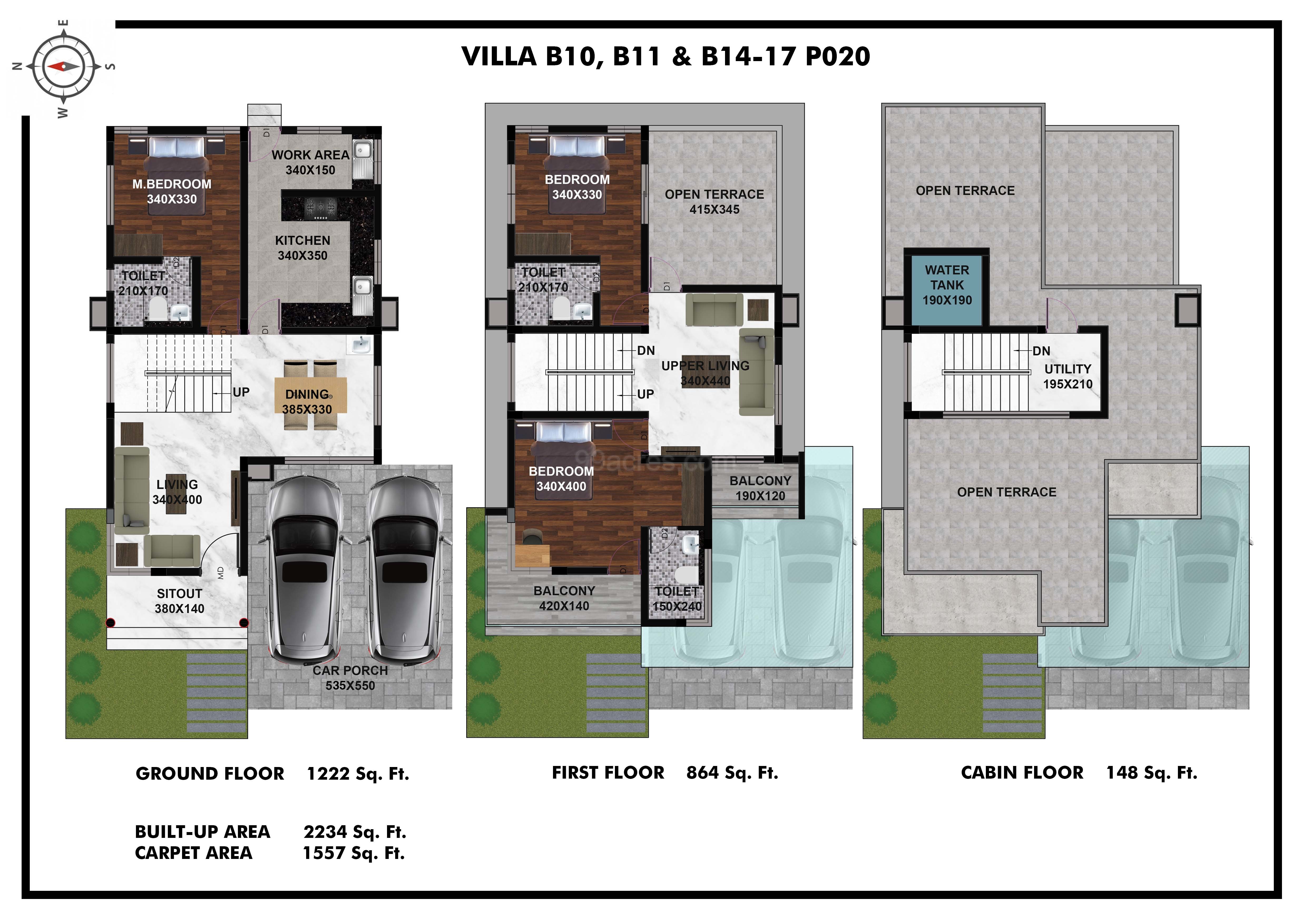 terrace house plan