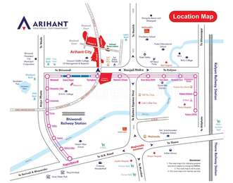 Arihant Group Bhiwandi Arihant City Map - Bhiwandi, Mumbai Location Map
