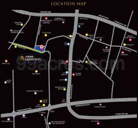 Ashar Grape City Map - Gangapur, Nasik Location Map