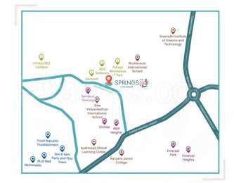 ASBL Springs Map - Pocharam, Hyderabad Location Map