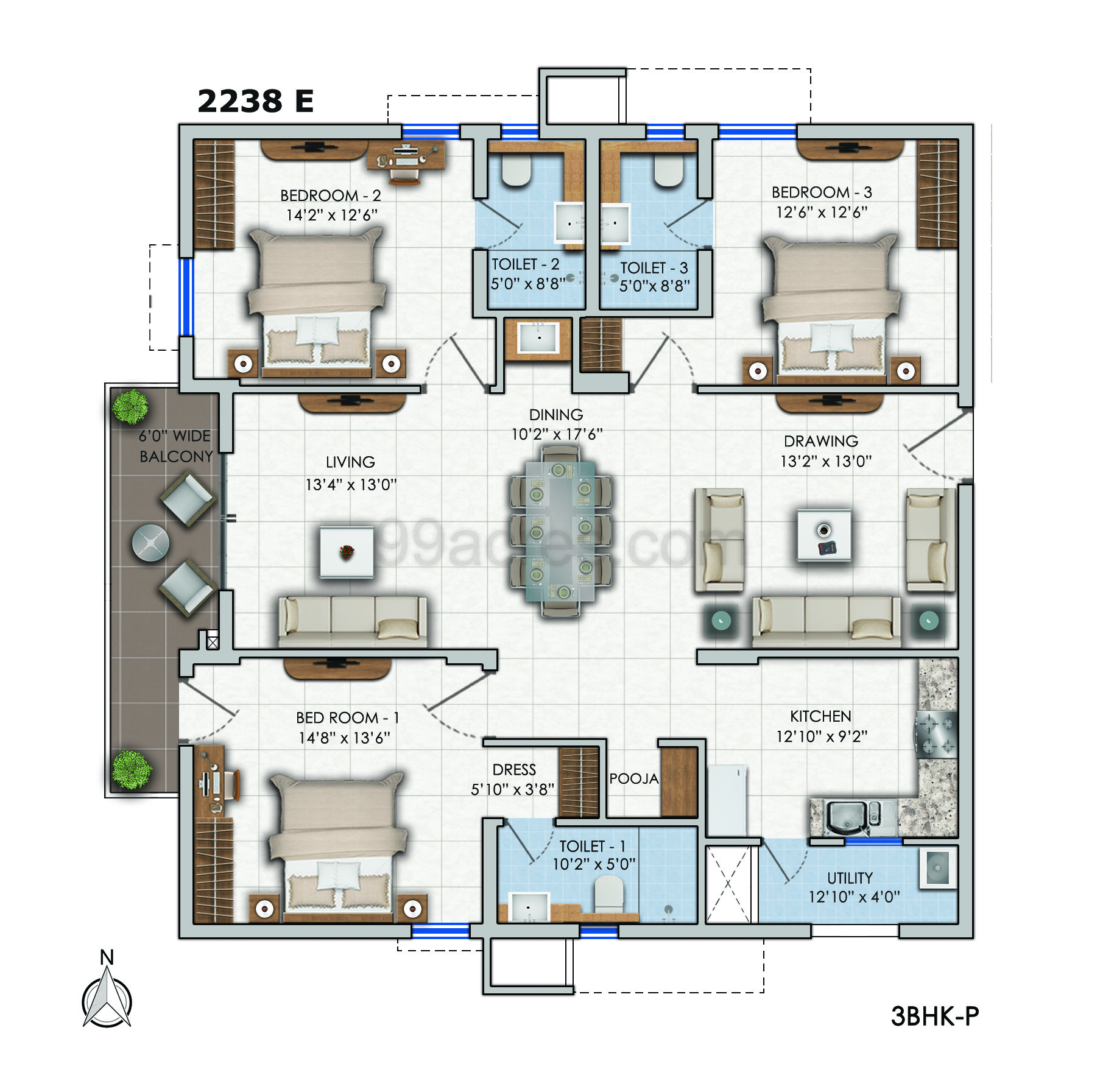 ASBL Builders ASBL Lakeside Floor Plan ASBL Lakeside Khajaguda Hyderabad
