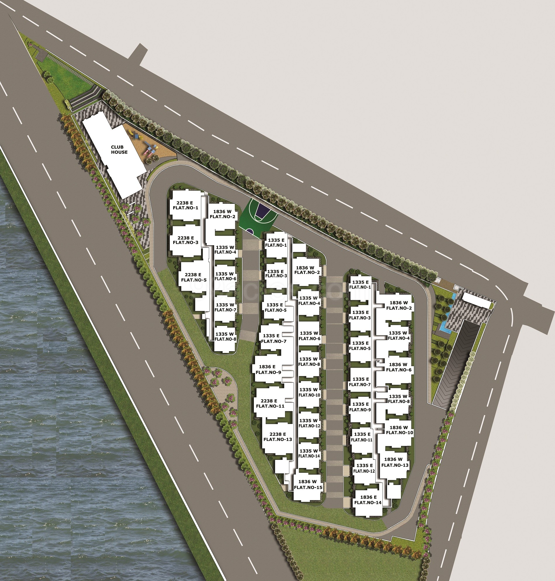 ASBL Builders ASBL Lakeside Floor Plan ASBL Lakeside Khajaguda Hyderabad