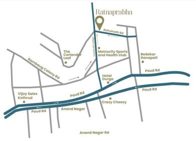 Ashwamedh Spaces Pune Ashwamedh Ratnaprabha Map - Kothrud, Pune ...