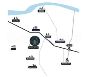 Asteria Buildcon Asteria Elanza Tower Map - Gangapur, Nasik Location Map