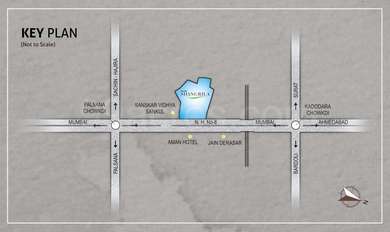 Avadh Group Avadh Shangrila Map - Baleshwar, Surat Location Map