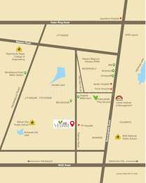 Axis Map India Axis Concept Axis Vedam Map - 7th Phase JP Nagar, Bangalore Location Map