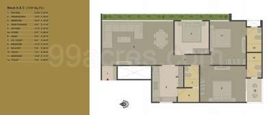 3 BHK / Bedroom Apartment / Flat For Rent In B Desai Anand Sapphire ...